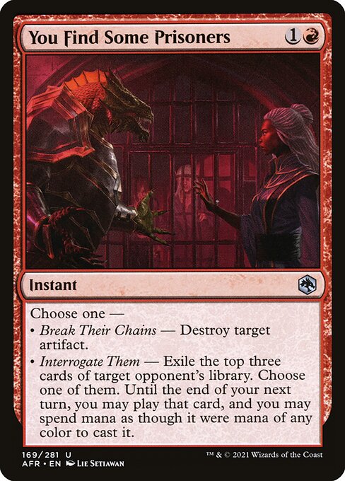 You Find Some Prisoners (169) - Foil