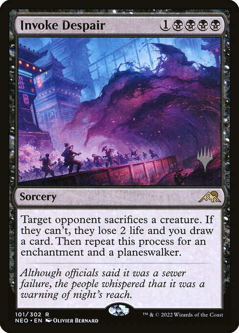 Invoke Despair (101p) - Planeswalker Promo