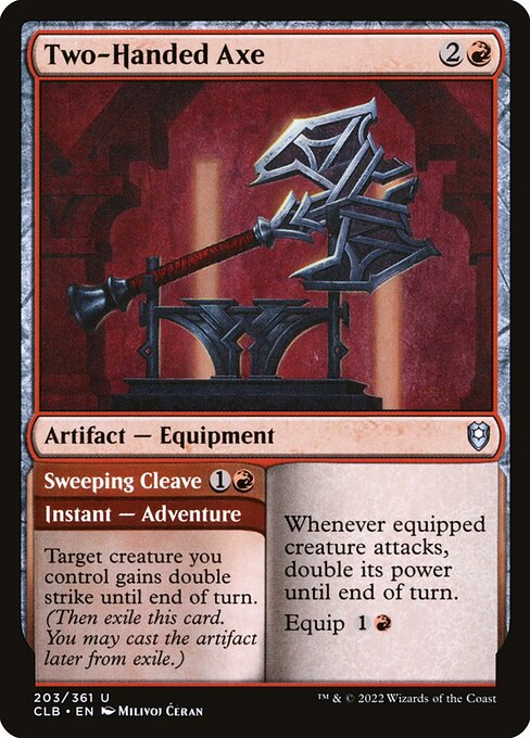 Two-Handed Axe // Sweeping Cleave (203)