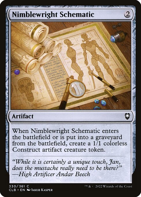Nimblewright Schematic (330) - Foil