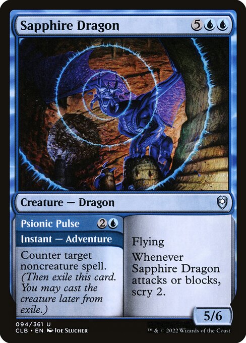 Sapphire Dragon // Psionic Pulse (94)
